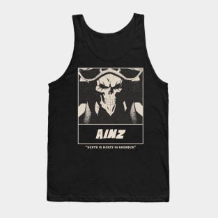 Ainz Gloomy Halftone Fanart Design Tank Top